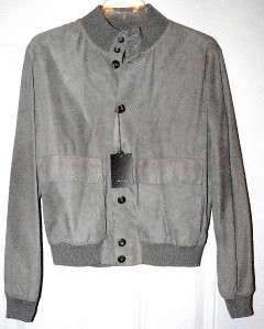 New $1095 Bruno Magli Grey Jacket Coat Mens 40 Gemini  