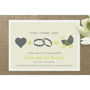  Love Equals Baby Shower Invitations Health & Personal 