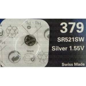  One (1) X Renata 379 Sr521Sw Sb Ac Silver Oxide Watch 