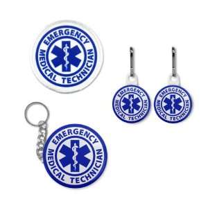   Medical Technician Fire Rescue Patch Zipper Pull Charms Key Chain