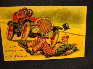Ran Across An Old Friend 1910 comic postcard  