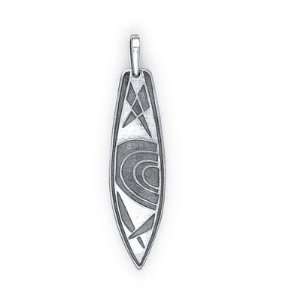  Surfboard Rainbow Pendant in Sterling Silver and Custom 