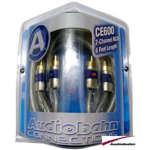   Audiobahn Connections 2 Channel 6 Foot Length RCA Cable Electronics