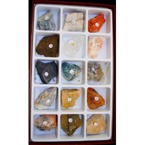 Specific Gravity of Minerals Collection 15 Piece Rock Kit  