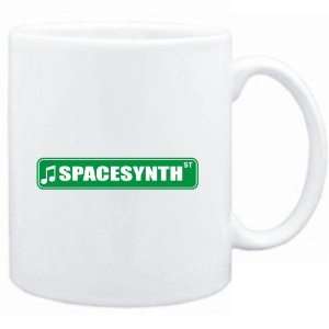  Mug White  Spacesynth STREET SIGN  Music: Sports 