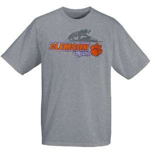    Clemson Tigers Ash Mascot Backdrop T shirt: Sports & Outdoors
