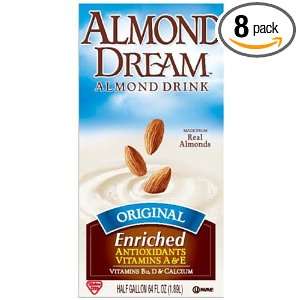 Almond Dream Almond Milk, Original, 64 OunceTetra Paks (Pack of 8 