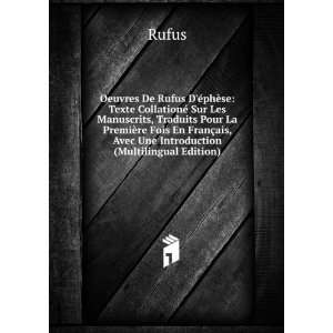   §ais, Avec Une Introduction (Multilingual Edition) Rufus Books
