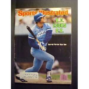 com Darrell Porter Kansas City Royals Autographed June 9, 1980 Sports 