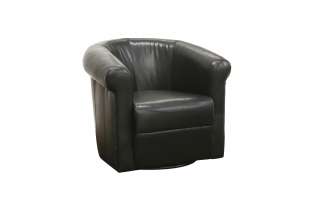JENO black BROWN club chair 360 degree swivel ModerN  