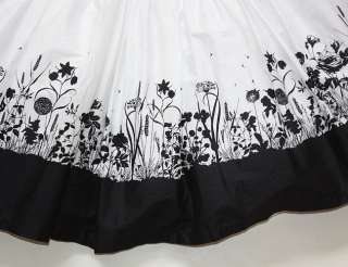 Jottum Solene Black White Portrait Dress 104 4 5 EUC LB  