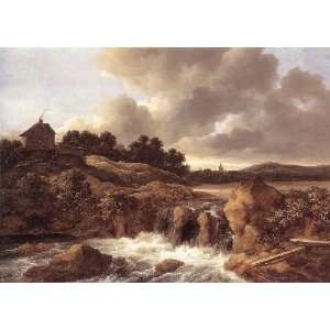   with Waterfall, by Ruysdael Jacob Isaackszon van