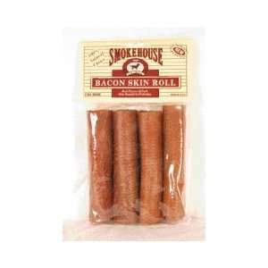  Usa Made Skin Roll Dog Treat, Medium Bacon 4 Pk Pet 