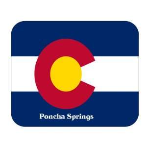   State Flag   Poncha Springs, Colorado (CO) Mouse Pad 