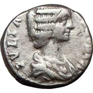   193AD RARE Silver Ancient Authentic Roman Coin VESTA FAMILY Goddess