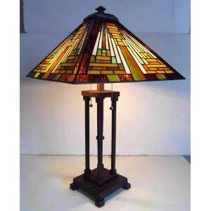  Tiffany style Mission Table Lamp 16 Shade: Home 
