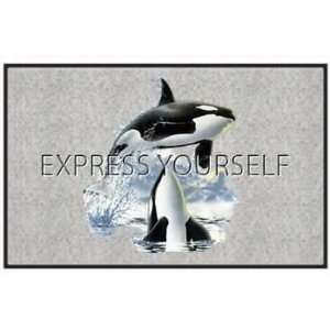  Up and Over Killer Whale Door Mat: Sports & Outdoors