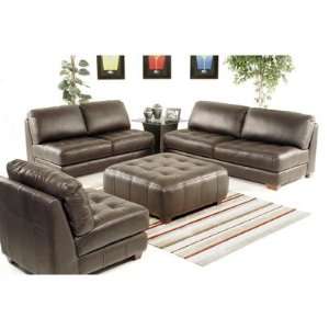   Sofa ZENSLCOM Zen 4 Piece Leather Living Room Set Furniture & Decor
