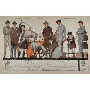  1915 Ad Hart Schaffner Marx Men Suit Overcoat Borzoi 