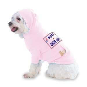 VOTE CHRIS DODD Hooded (Hoody) T Shirt with pocket for your Dog or Cat 