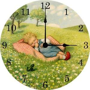  Lazy Days Wall Clock: Home & Kitchen