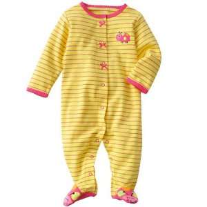   Knit Footed Easy Entry Sleep and Play   Size Newborn (5 8 Lbs): Baby