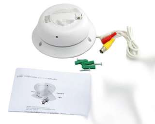 CCTV 1/3 Sony CCD 420TVL Real Smoke Detector Hidden Indoor Camera 