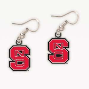  NORTH CAROLINA STATE WOLFPACK OFFICIAL LOGO EARRINGS 