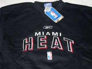 Miami Heat Crew Neck Sweatshirt XL Reebok NBA Stitched  