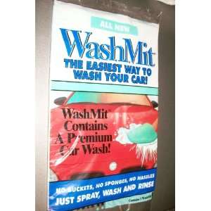 WashMit Car Wash Mitt No Buckets, Sponges or Hassles, Just Rinse After 