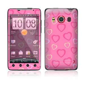  HTC Evo 4G Skin Decal Sticker   Pink Hearts: Everything 