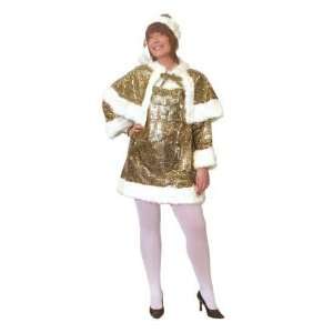   Christmas Costumes  Miss Santa Gold Sequin Costume Toys & Games