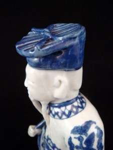 Rare & Fine Samson French Pairs Porcelain Figurine Chinoiserie Blue 