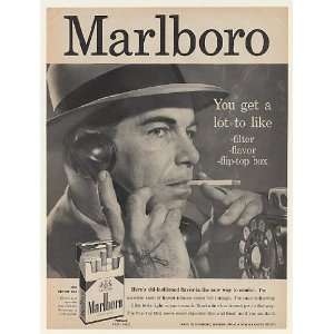  1957 Marlboro Man Smoking Tattoo Hand Telephone Print Ad 