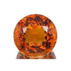   Large Citrine Faceted Round Unset Gemstone Arts, Crafts & Sewing