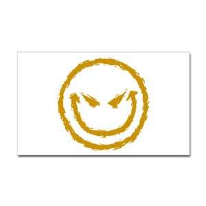  Sticker (Rectangle) Smiley Face Smirk 