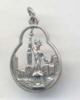 Vintage sterling NEW YORK SKYLINE charm STATUE OF LIBERTY EMPIRE STATE 