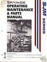 Skyjack SJM Series Scissorlift Op. Maint. Parts Manual  
