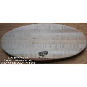  Solid Curly Maple Bread/Cutting Board 