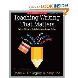   That Motivate Adolescent Writers [Paperback]: Chris Gallagher: Books