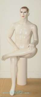 New 5H Skintone Male Sitting Mannequin Torso Form SF2  