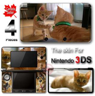 Cat Cute Pet SKIN VINYL STICKER COVER for Nintendo 3DS  