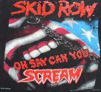 SKID ROW Vintage Concert SHIRT 90s TOUR T RARE ORIGINAL 1991 GUNS N 
