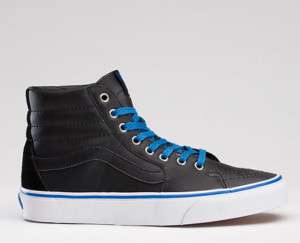 Vans Hiker SK8 High Black Blue Leather Boot VN 0KYAL9J  