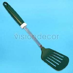   Steel Green Slotted Turner Spatula Cooking Utensil: Kitchen & Dining