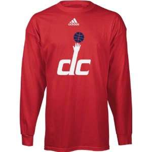  Washington Wizards adidas Red DC Unity Logo Long Sleeve 