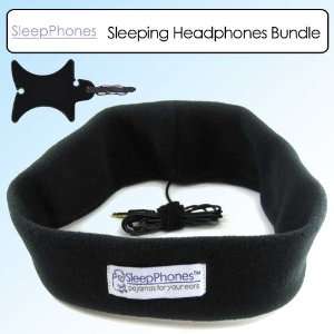   SP4BM Sleeping Headphones Band Black Medium Bundle Electronics