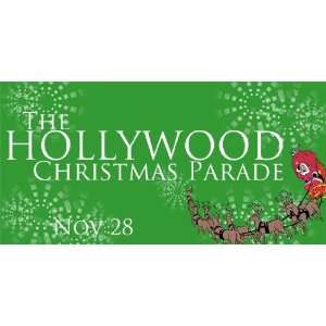    3x6 Vinyl Banner   Hollywood Christmas Parade 