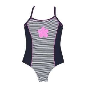  Malibu Girls Stripe 1 Piece Swimsuit: Sports & Outdoors