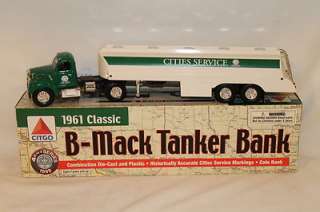 1961 Classic Citgo B Mack Tanker Coin Bank Die Cast 1999 #4 Cities 
